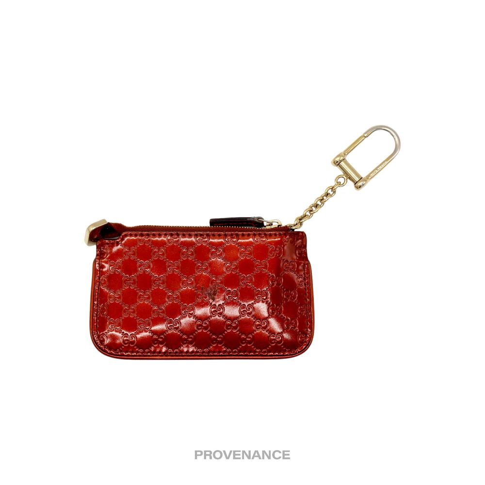 Gucci Red Leather Wallet with Gold Chain - Picture 3 of 7